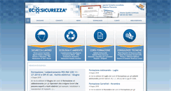 Desktop Screenshot of ecosicurezzaonline.it